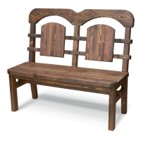 Скамья Ирбея №3 L-120 (массив сосны, старение) - Мебельная компания "ИРБЕЯ" - Производство мебели