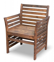 Кресло для сада Ирбея №4 (массив сосны, старение) - Мебельная компания "ИРБЕЯ" - Производство мебели