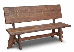 Скамья Ирбея №11 L-160 (массив сосны, старение) - Мебельная компания "ИРБЕЯ" - Производство мебели