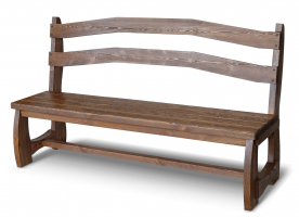 Скамья Ирбея №13 L-180 (массив сосны, старение) - Мебельная компания "ИРБЕЯ" - Производство мебели