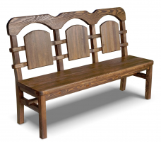 Скамья Ирбея №3 L-160 (массив сосны, старение) - Мебельная компания "ИРБЕЯ" - Производство мебели