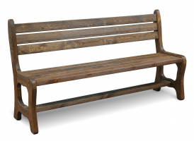 Скамья Ирбея №1 L-180 (массив сосны, старение) - Мебельная компания "ИРБЕЯ" - Производство мебели