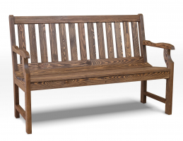 Скамья для сада Ирбея №3 L-140 (массив сосны, старение) - Мебельная компания "ИРБЕЯ" - Производство мебели