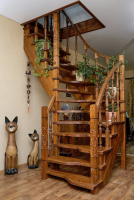 Деревянные лестницы - Мебельная компания "ИРБЕЯ" - Производство мебели